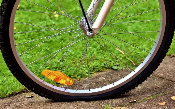 bicycle flat tyre