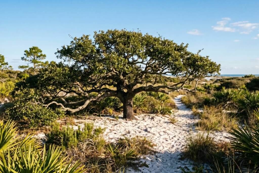 Quercus virginiana geminata sand live oak Florida scrub
